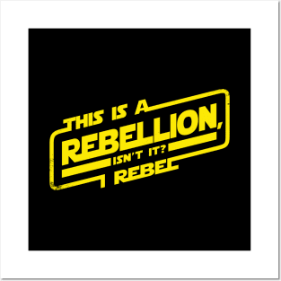 Cool Sci-fi Movie Rogue Rebel Quote For Typography Sci-fi Fans Posters and Art